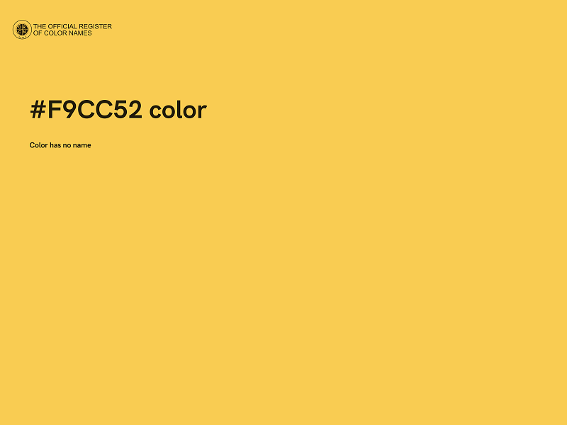 #F9CC52 color image