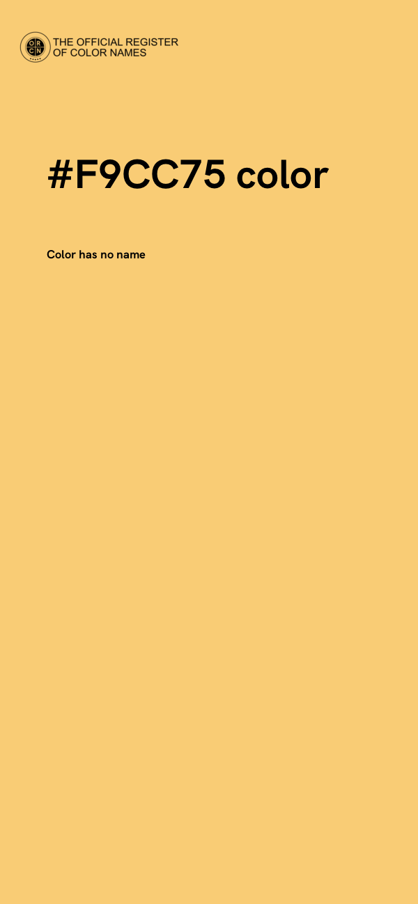 #F9CC75 color image