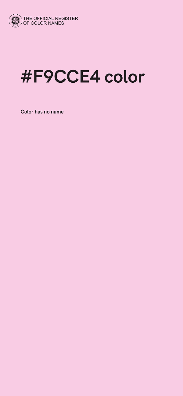 #F9CCE4 color image
