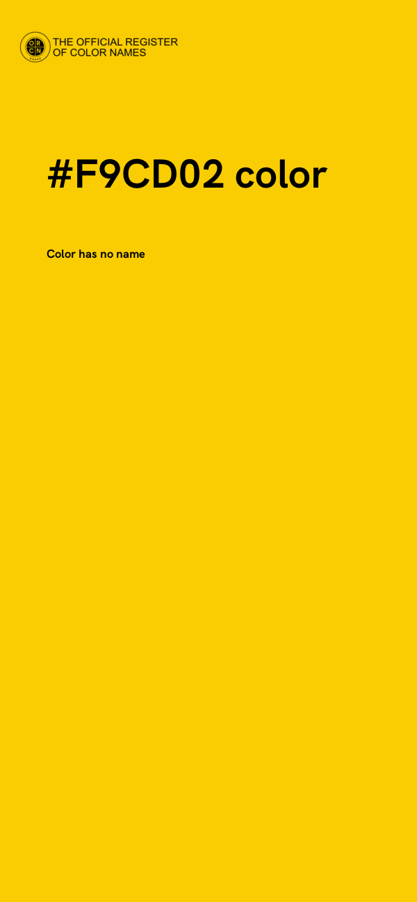 #F9CD02 color image