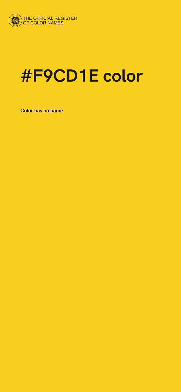 #F9CD1E color image