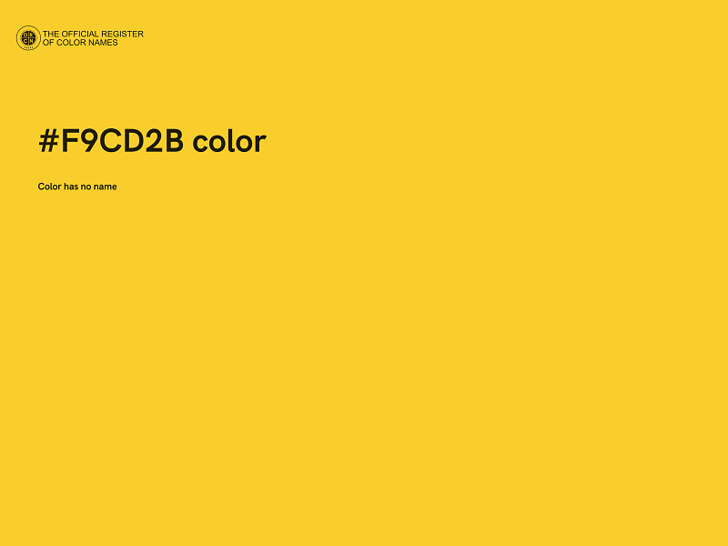 #F9CD2B color image