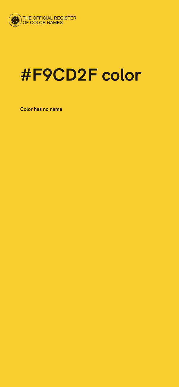 #F9CD2F color image