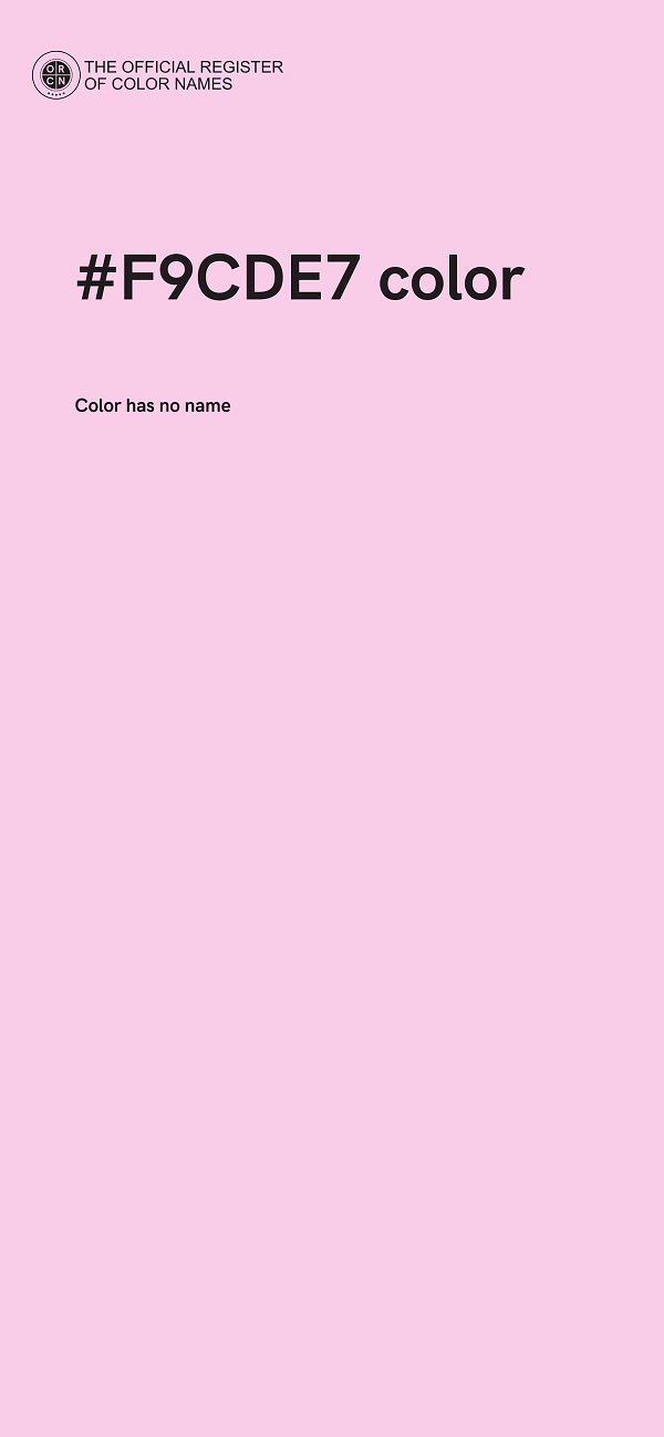 #F9CDE7 color image