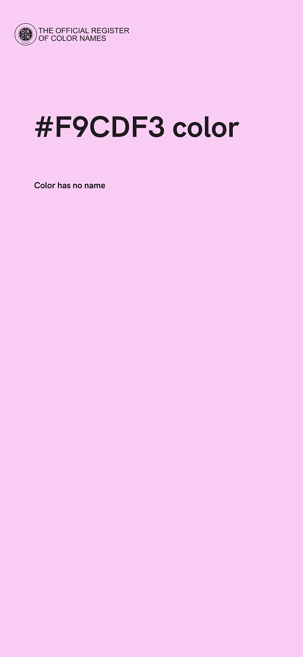 #F9CDF3 color image