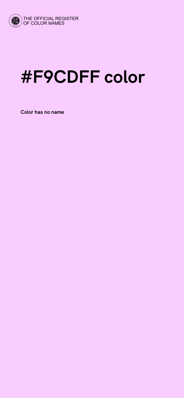 #F9CDFF color image