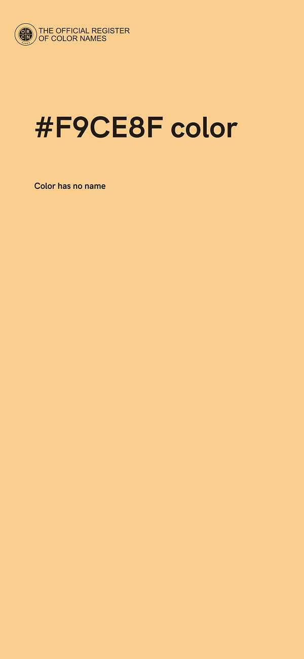 #F9CE8F color image