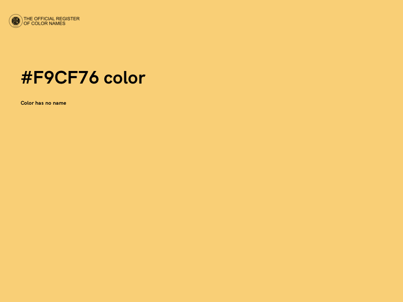 #F9CF76 color image