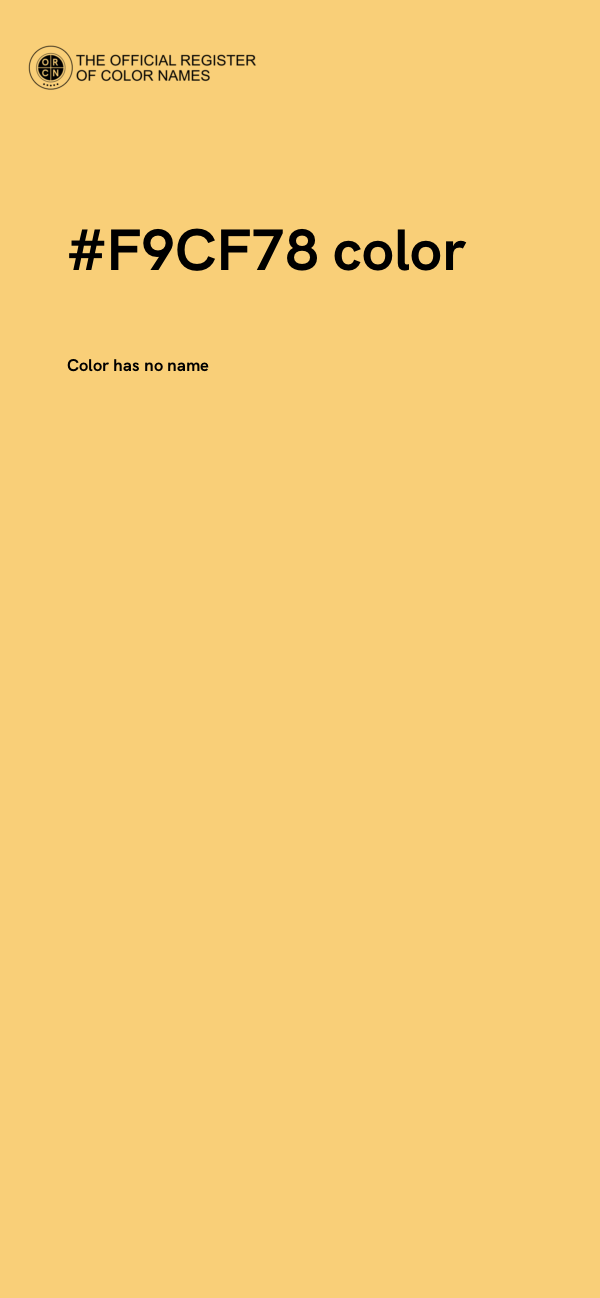 #F9CF78 color image