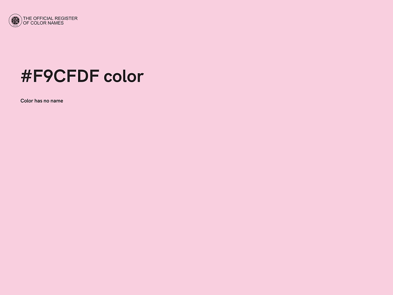 #F9CFDF color image