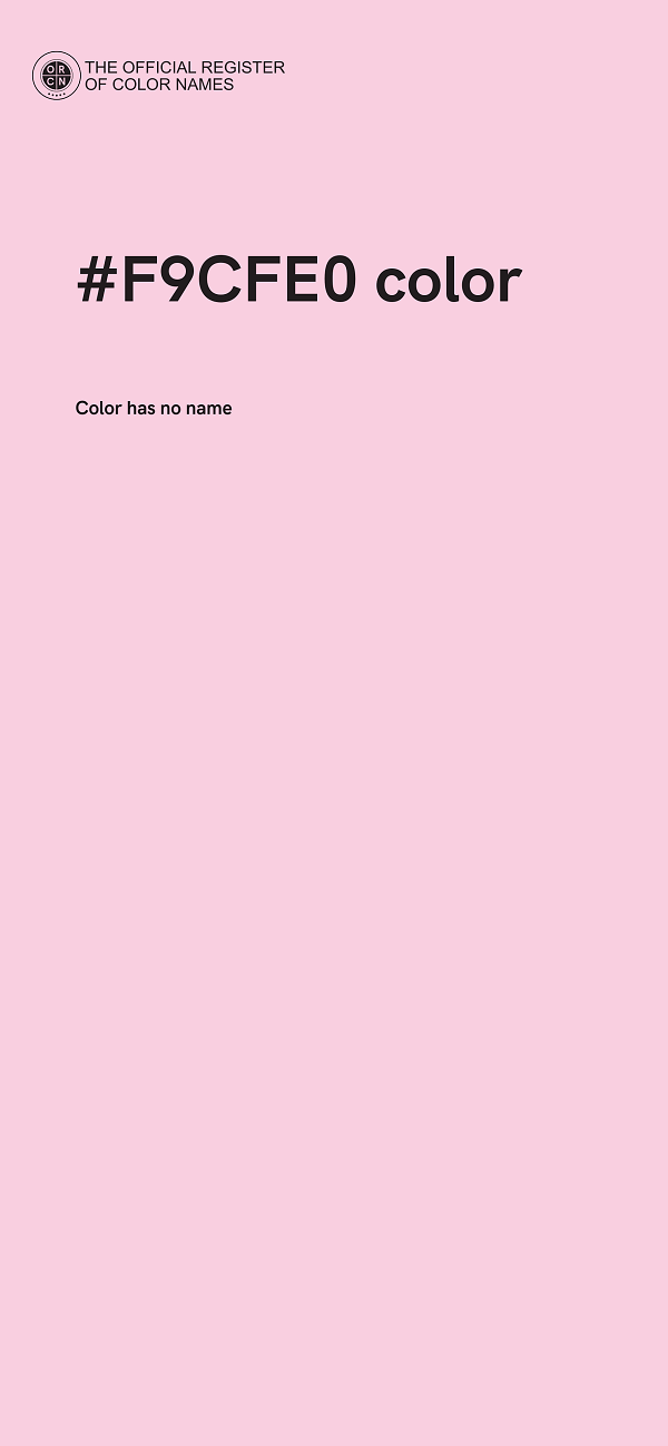 #F9CFE0 color image