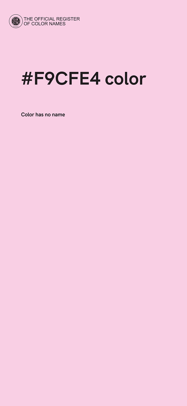 #F9CFE4 color image