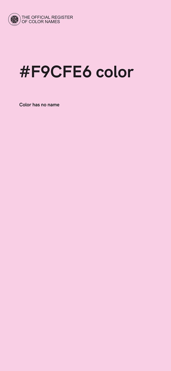 #F9CFE6 color image
