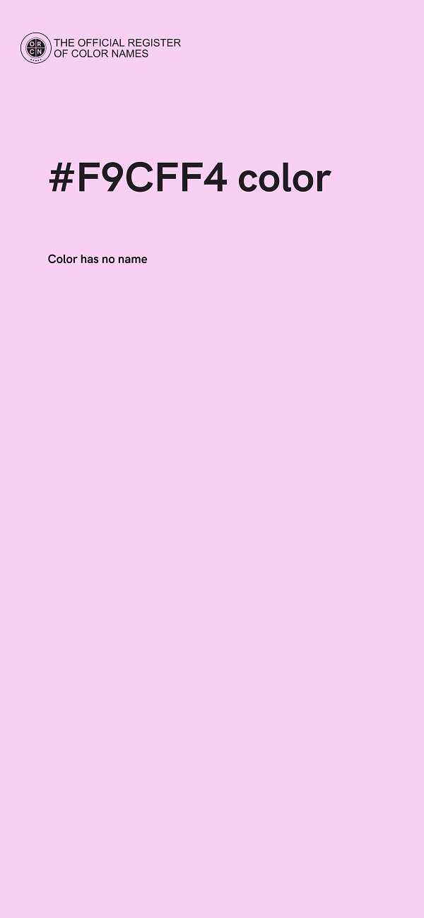 #F9CFF4 color image