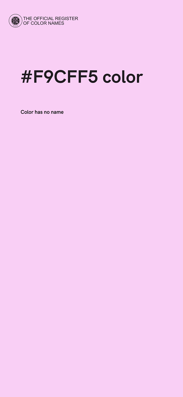 #F9CFF5 color image