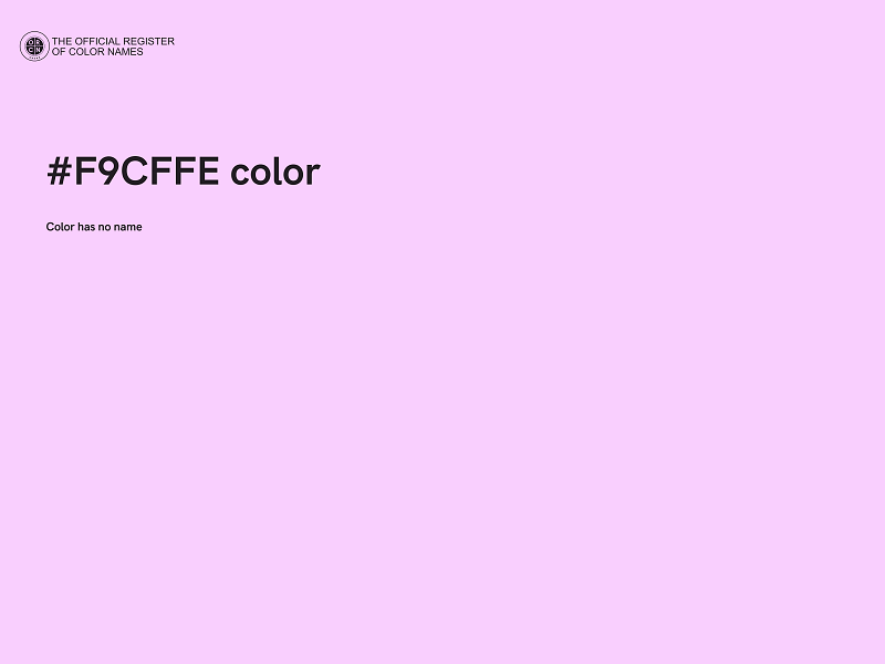 #F9CFFE color image