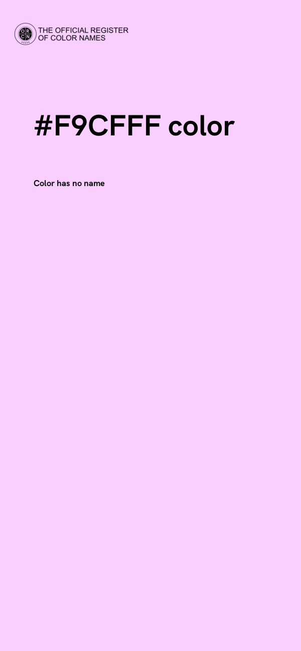 #F9CFFF color image