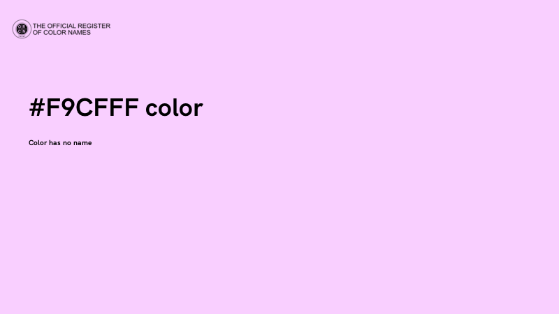 #F9CFFF color image
