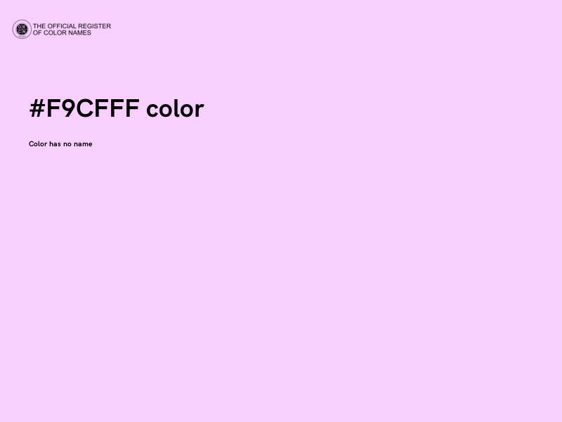#F9CFFF color image
