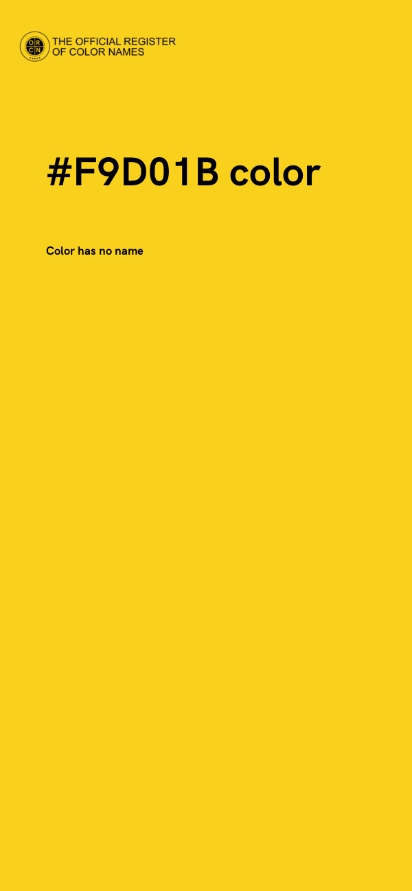 #F9D01B color image