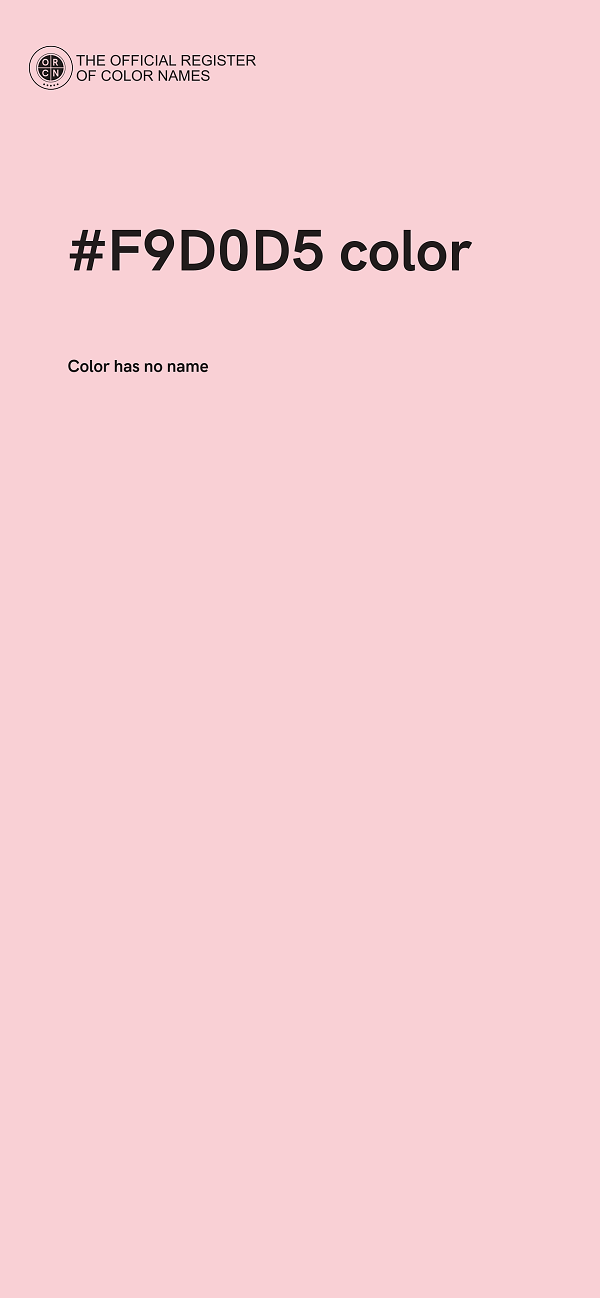 #F9D0D5 color image