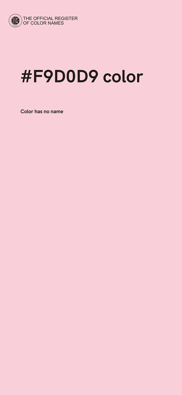 #F9D0D9 color image