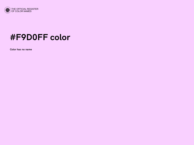 #F9D0FF color image