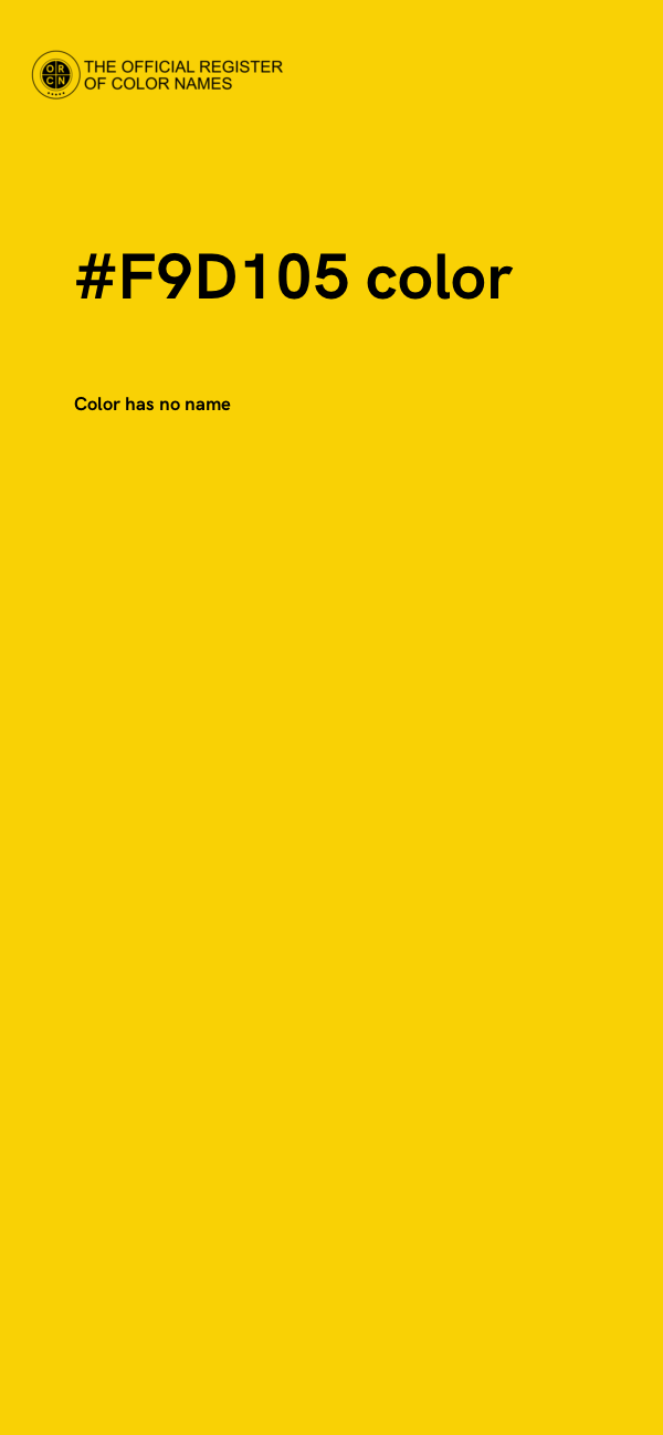 #F9D105 color image