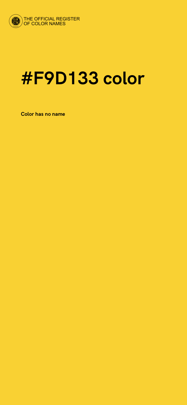 #F9D133 color image