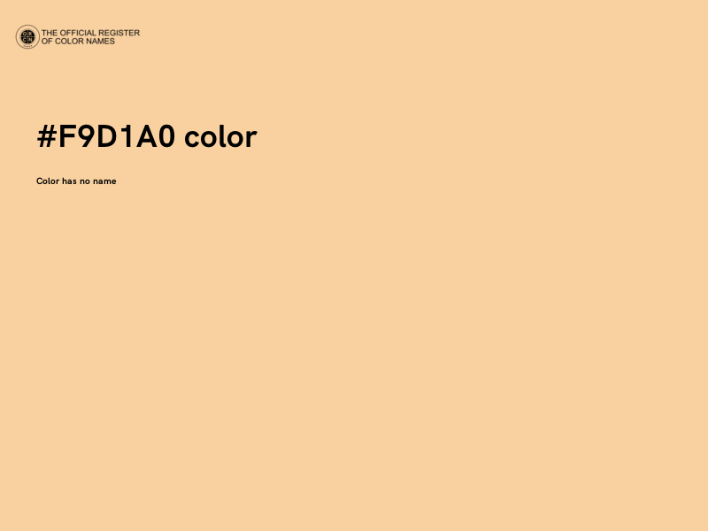 #F9D1A0 color image