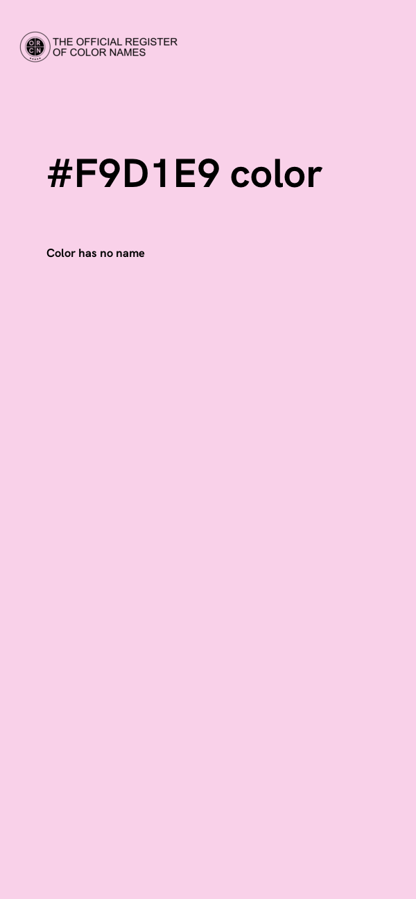#F9D1E9 color image