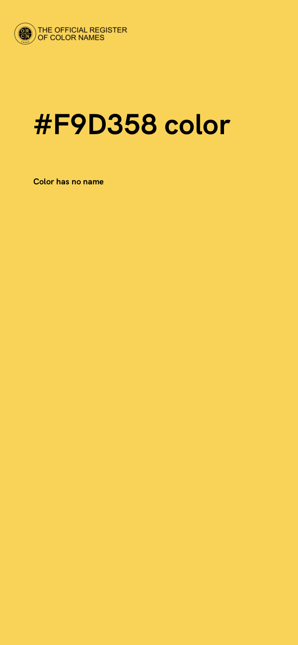 #F9D358 color image