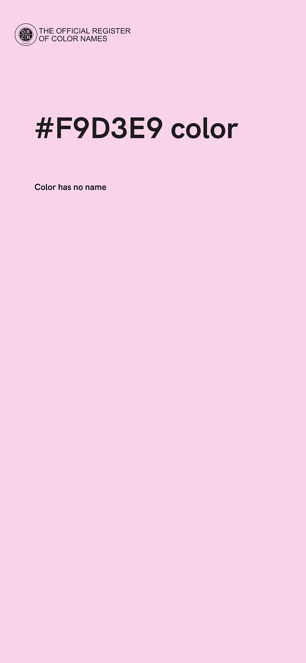 #F9D3E9 color image