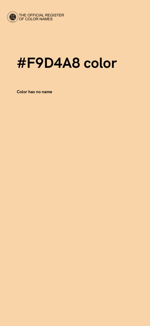 #F9D4A8 color image