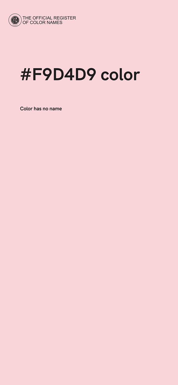 #F9D4D9 color image
