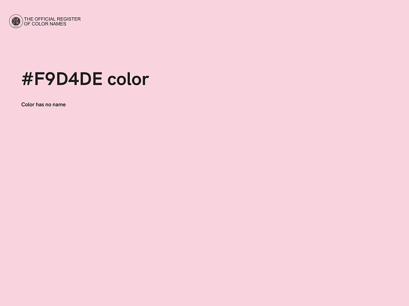 #F9D4DE color image