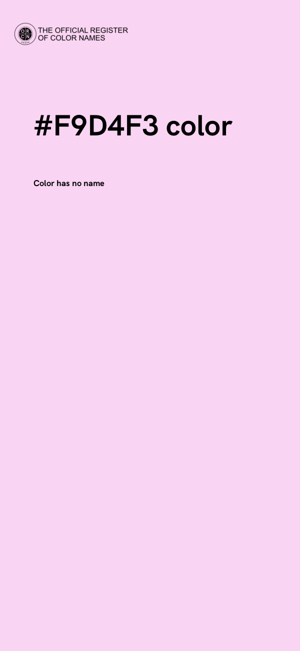 #F9D4F3 color image