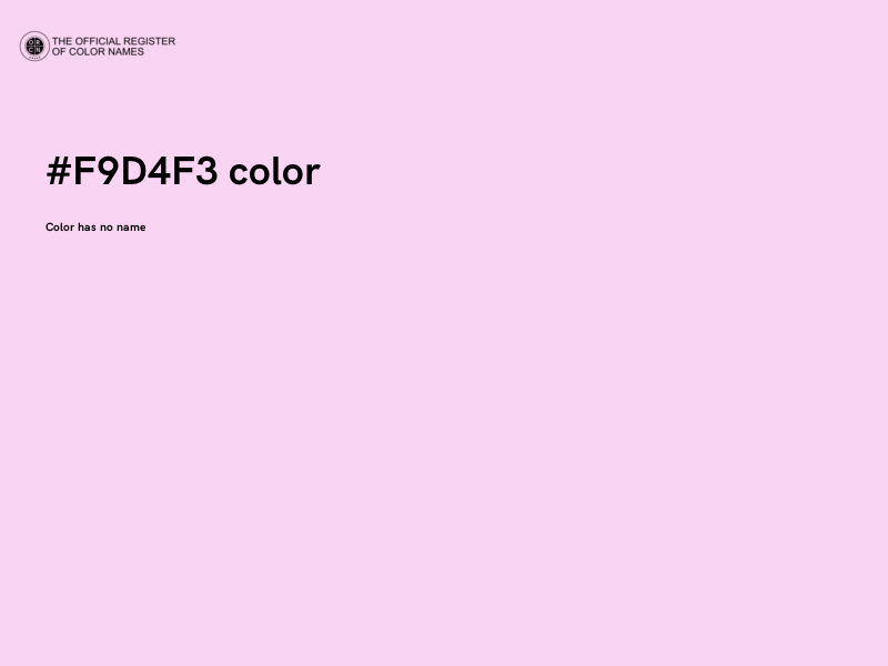 #F9D4F3 color image