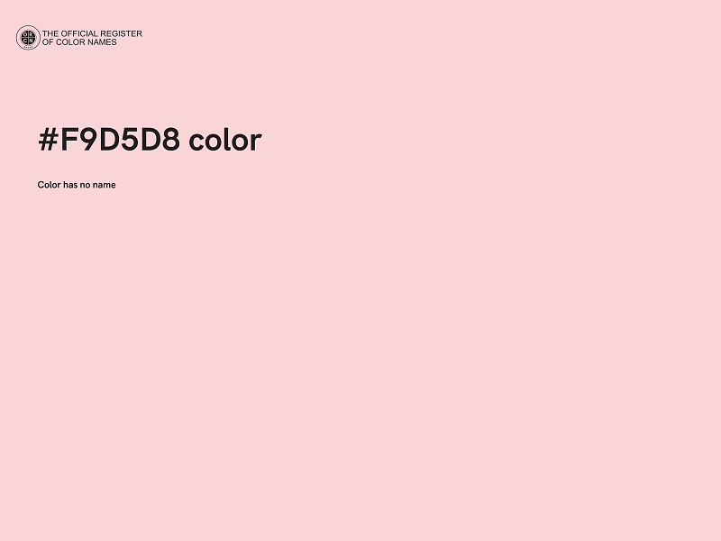 #F9D5D8 color image