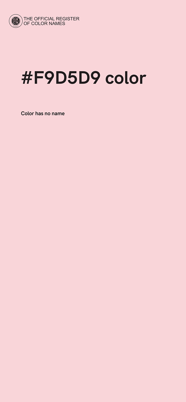 #F9D5D9 color image