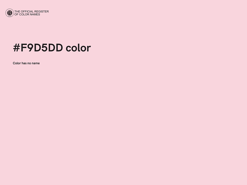 #F9D5DD color image