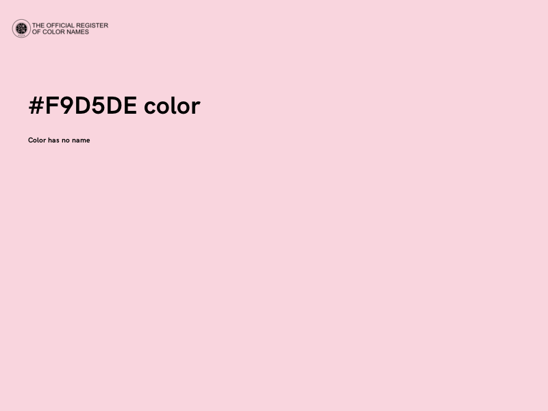 #F9D5DE color image