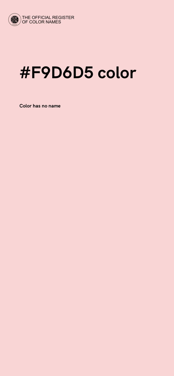 #F9D6D5 color image
