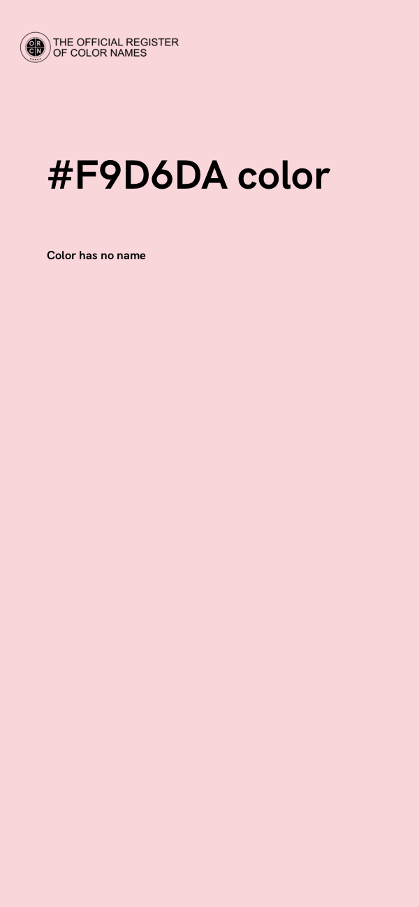 #F9D6DA color image