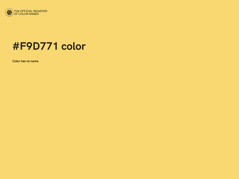#F9D771 color image