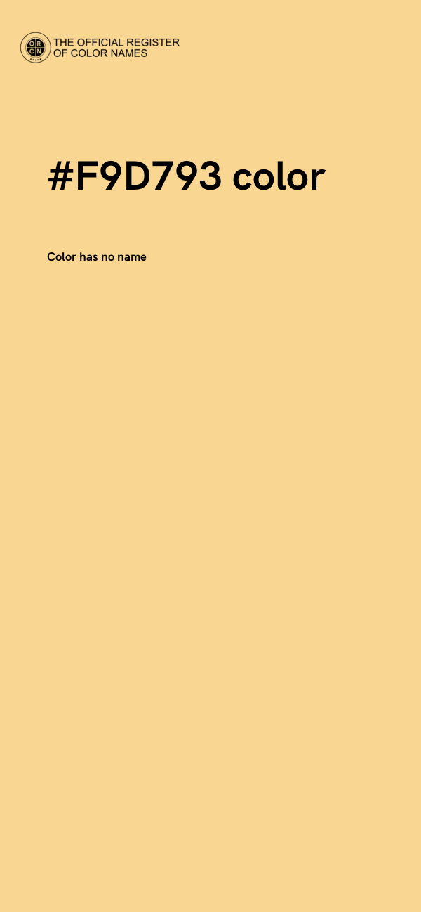 #F9D793 color image