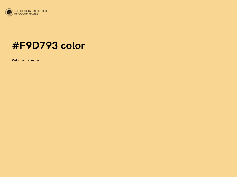 #F9D793 color image