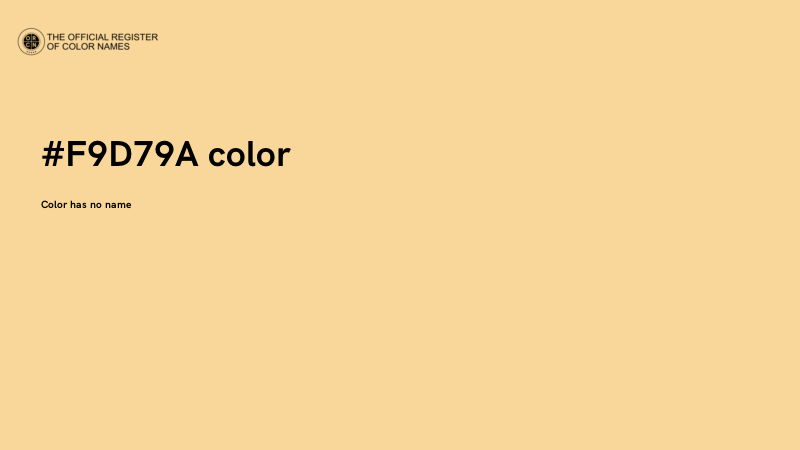#F9D79A color image