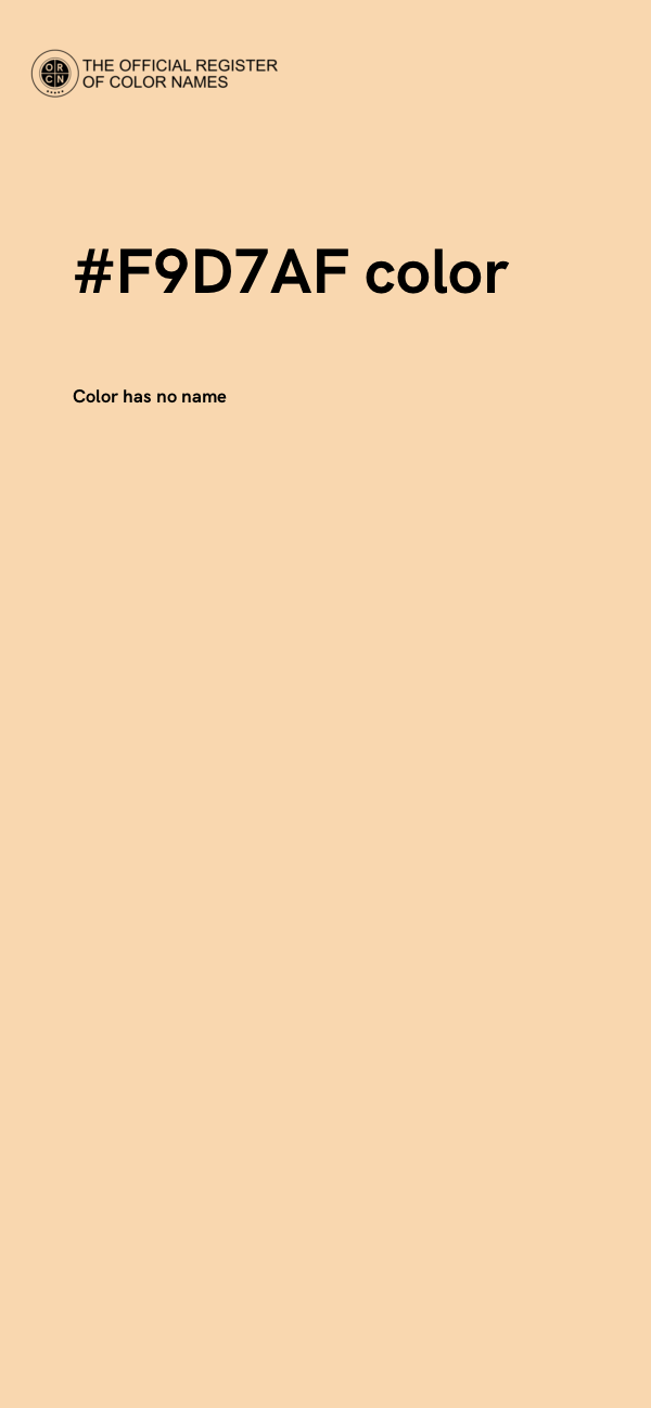 #F9D7AF color image