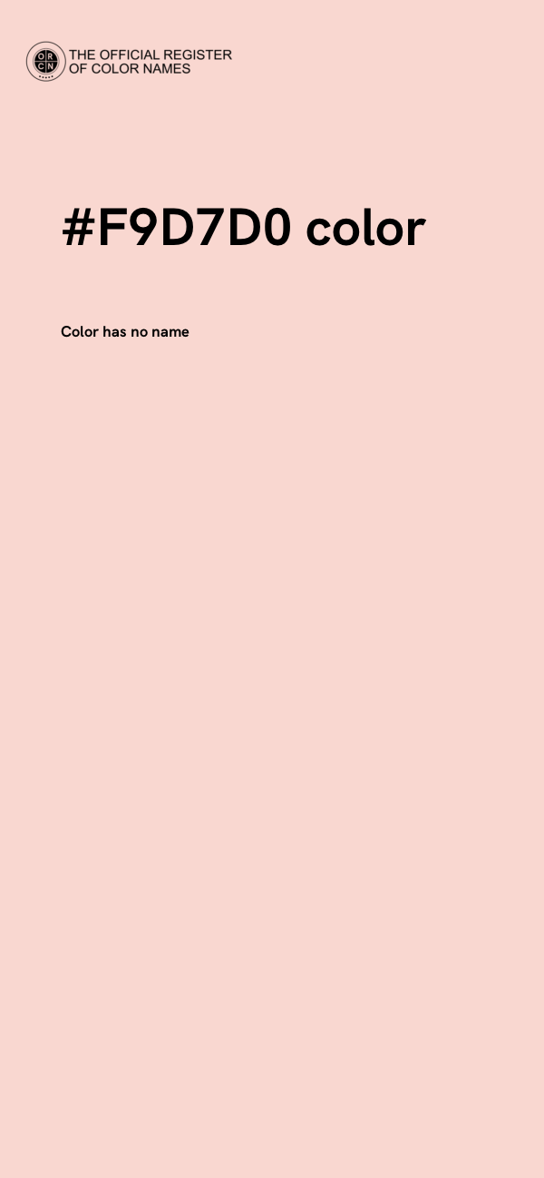 #F9D7D0 color image